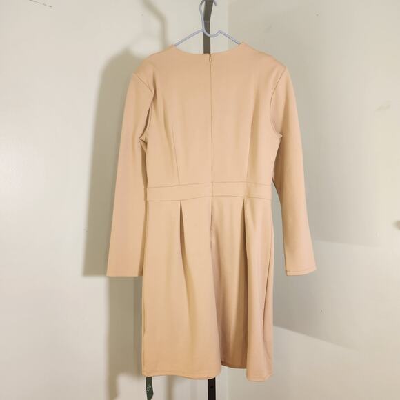 HALARA Slim Mini Work Dress in Pebble, Size Large - Picture 8 of 12